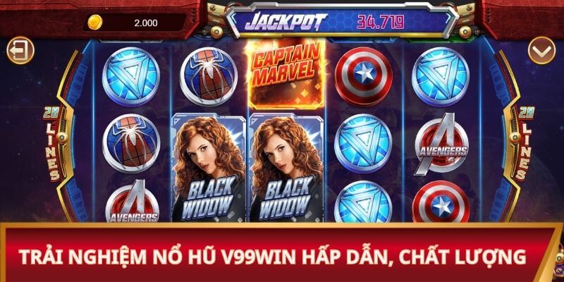 Trải nghiệm nổ hũ V99win hấp dẫn, chất lượng